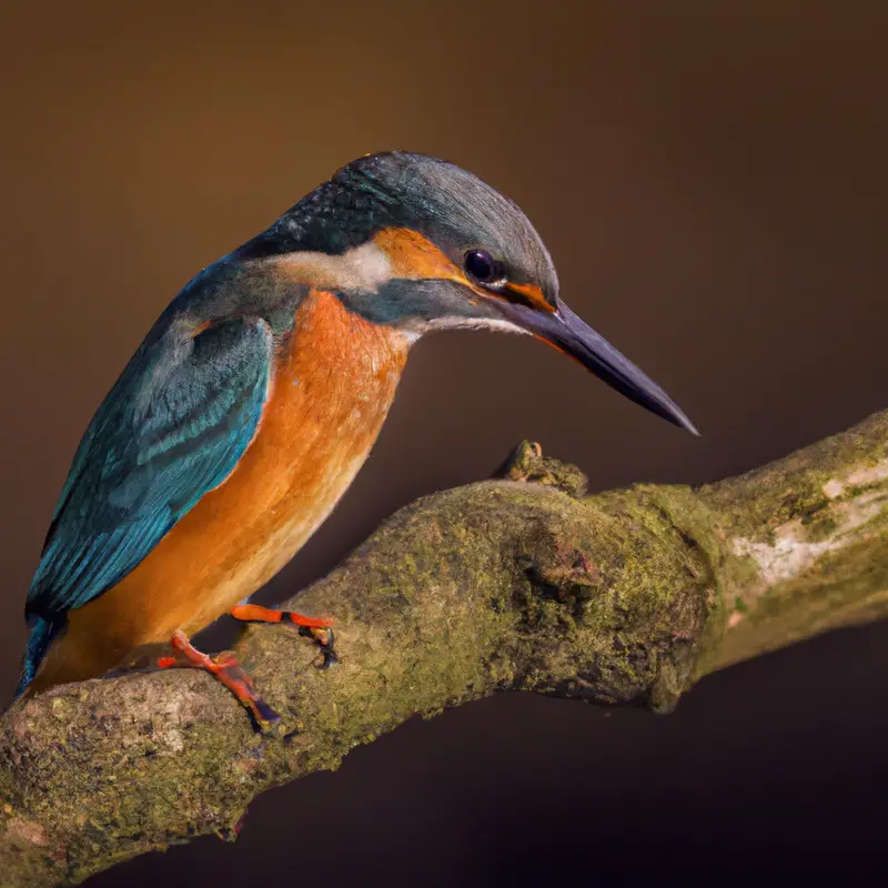 Eisvogel beim Tauchen.