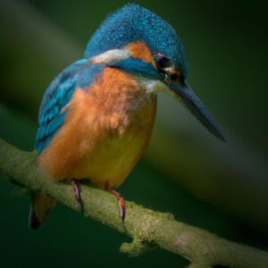 Eisvogel beim Tauchen