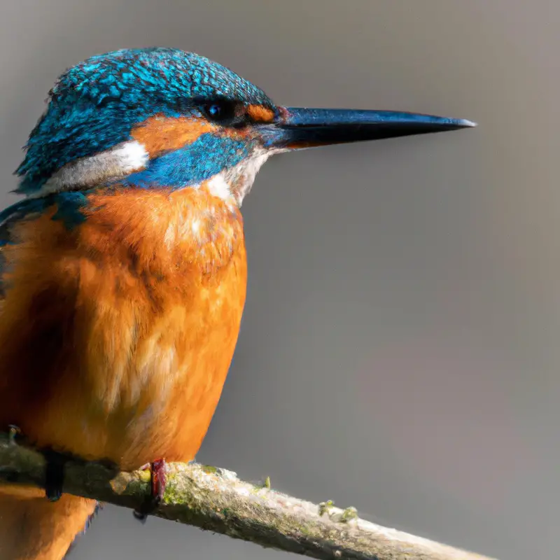 Eisvogel beim Tauchen.