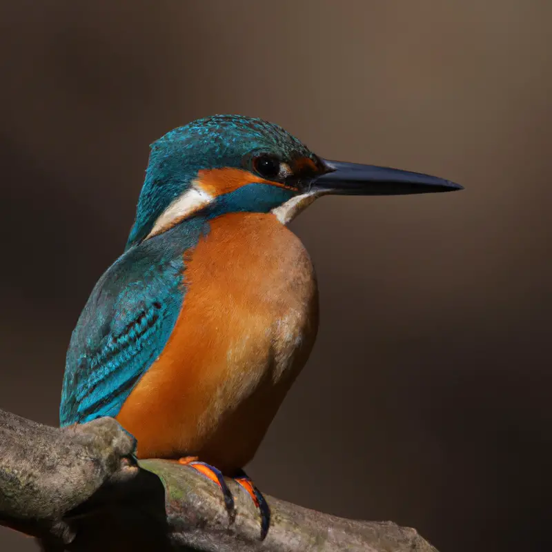 Eisvogel fliegt.