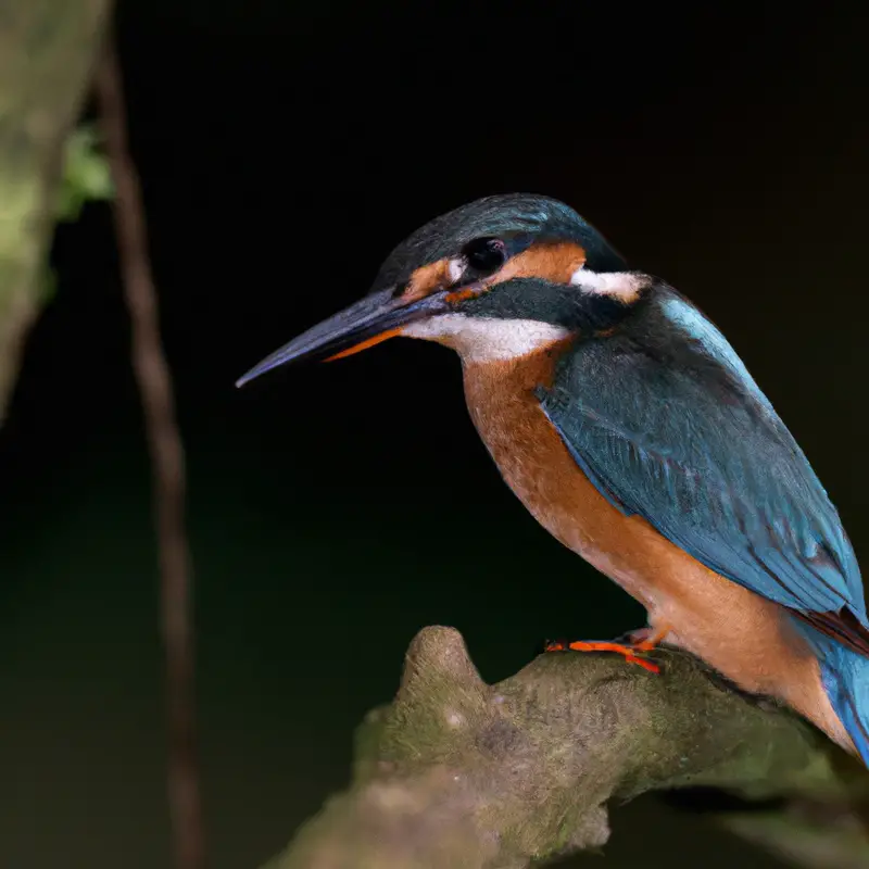 Eisvogel fliegt.