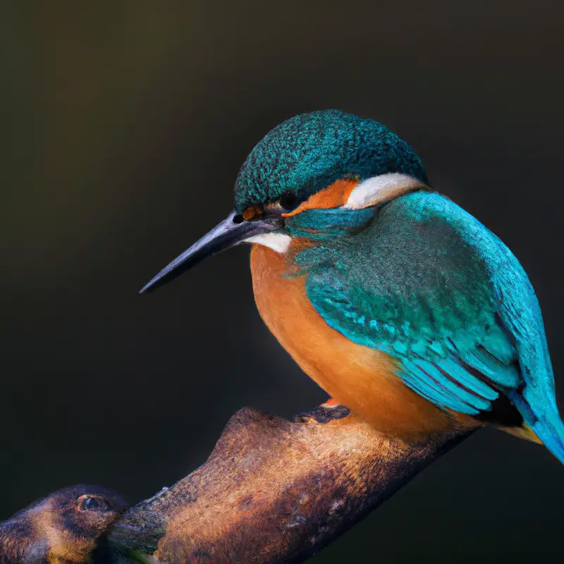 Eisvogel fliegt.