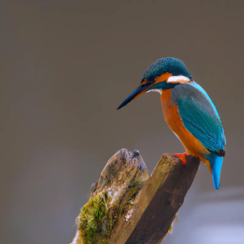 Eisvogel im Dunkeln