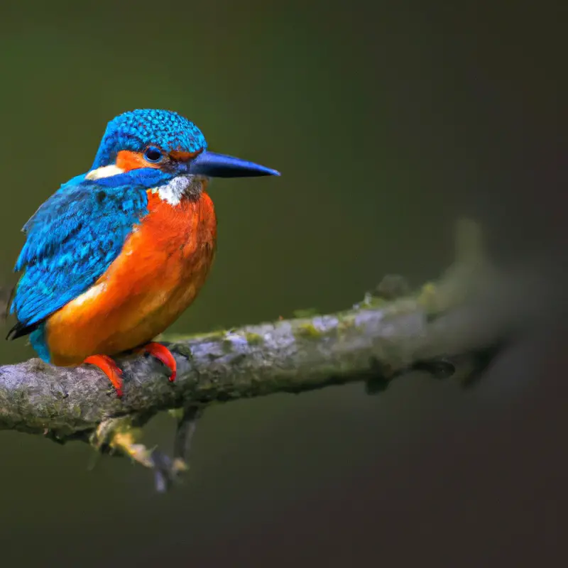 Eisvogel im Flug.