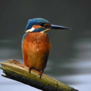 Eisvogel im Flug