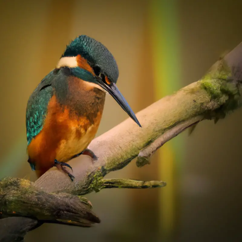 Eisvogel im Flug.