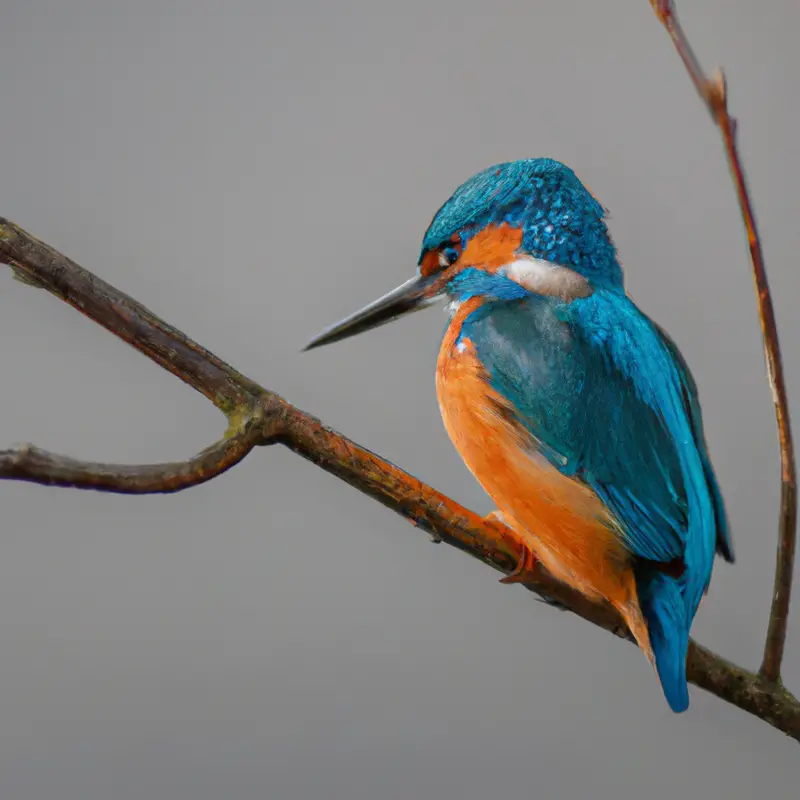 Eisvogel im Flug.