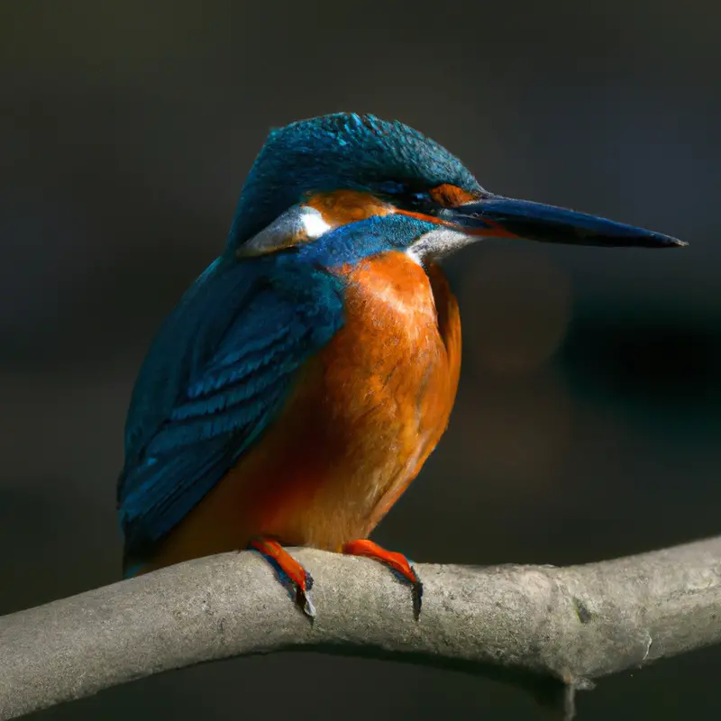 Eisvogel im Flug.