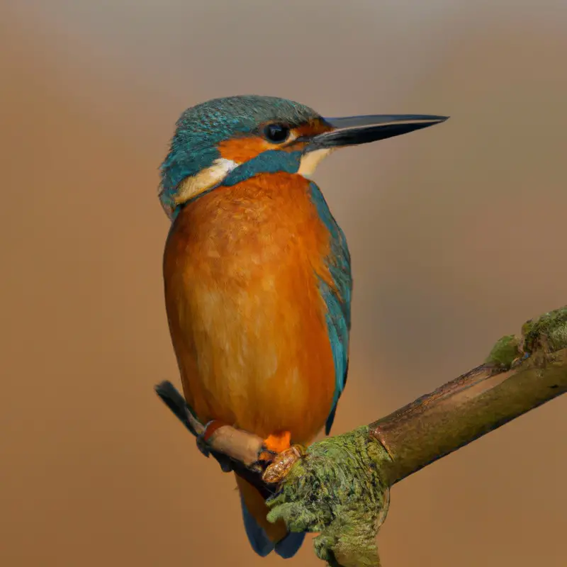 Eisvogel im Flug.