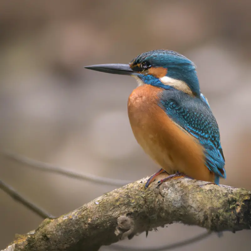 Eisvogel im Flug.