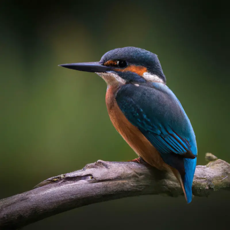 Eisvogel im Flug.