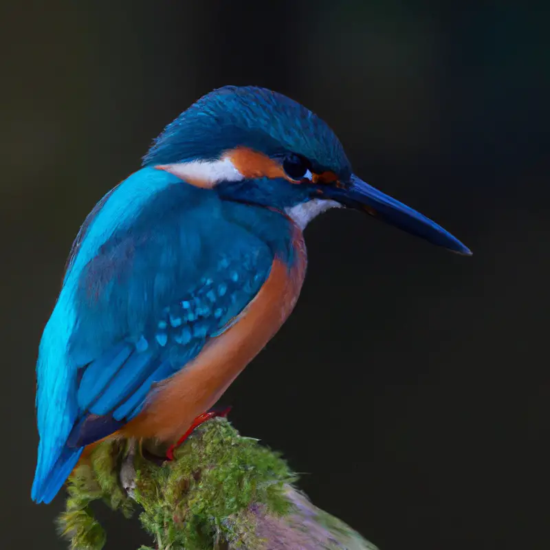 Eisvogel im Flug.