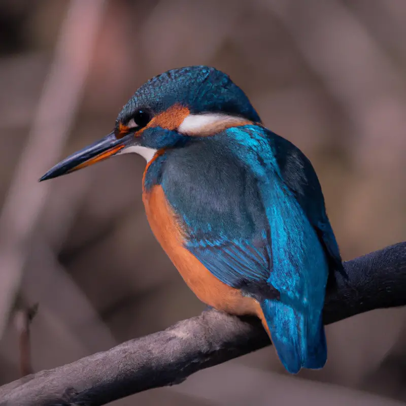 Eisvogel im Flug.