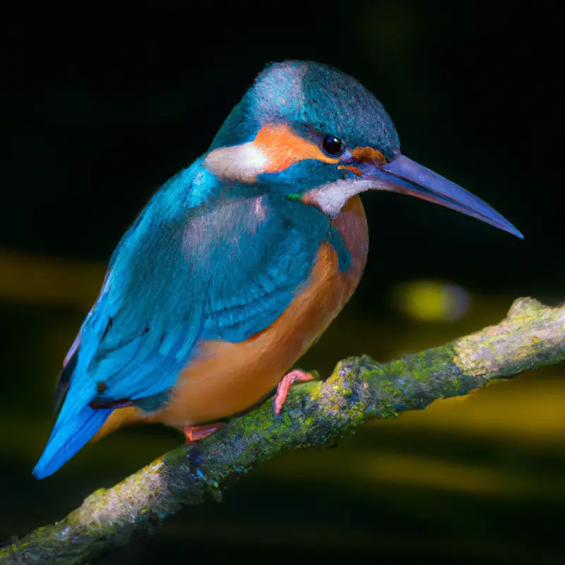 Eisvogel im Flug.