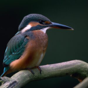 Eisvogel im Flug