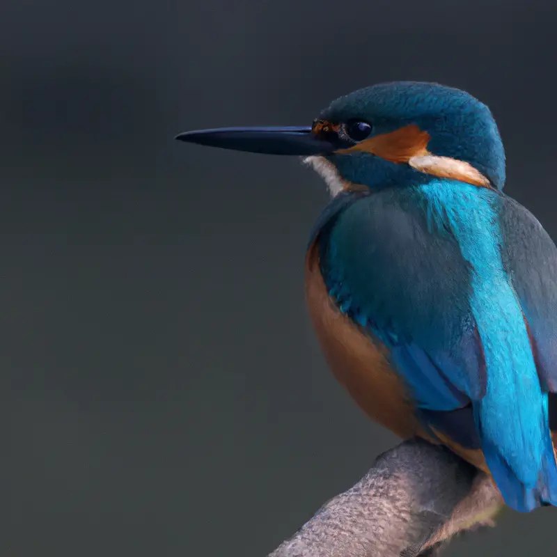 Eisvogel im Flug.