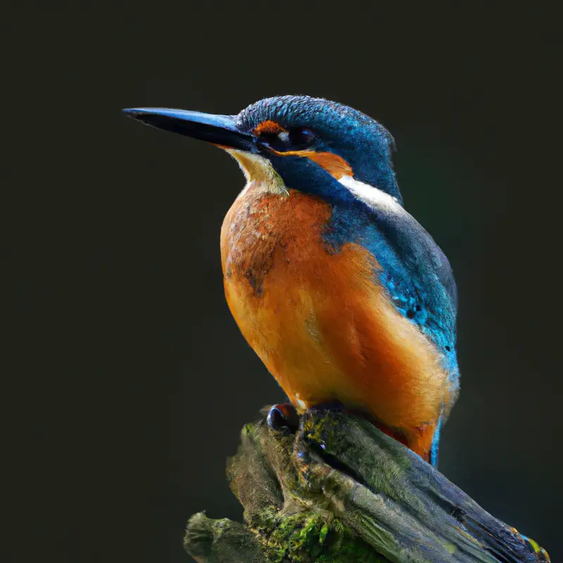 Eisvogel im Flug.