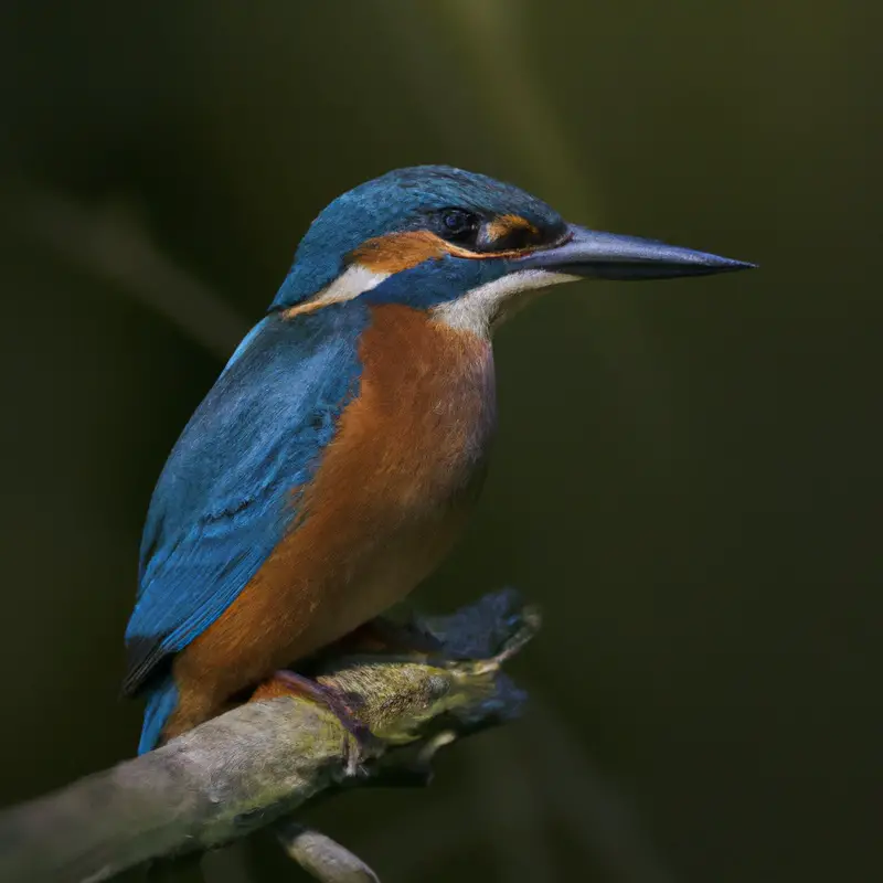 Eisvogel im Flug.