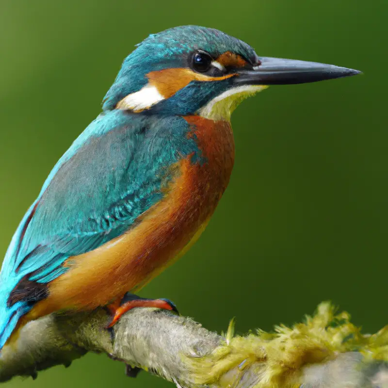 Eisvogel im Flug.