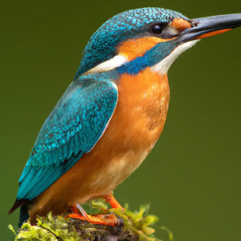 Eisvogel im Flug.