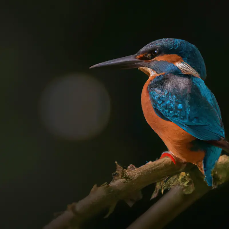 Eisvogel im Flug.