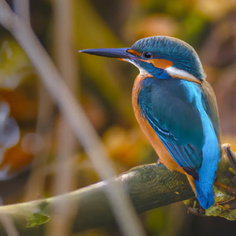 Eisvogel im Fluss