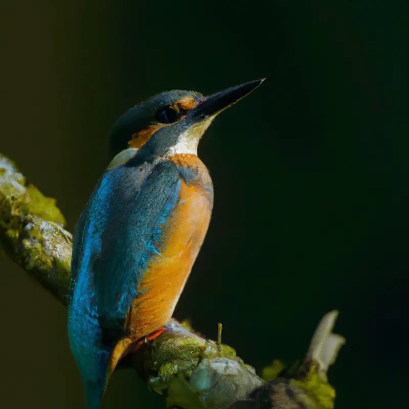 Eisvogel im Fluss