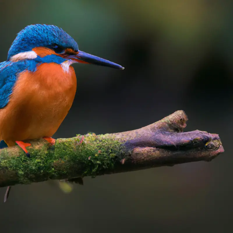 Eisvogel im Lebensraum.