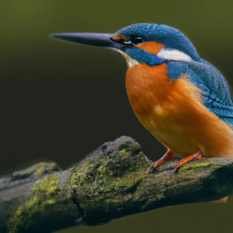 Eisvogel im Wasser.