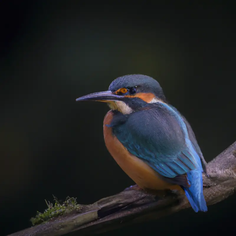 Eisvogel im Winter.