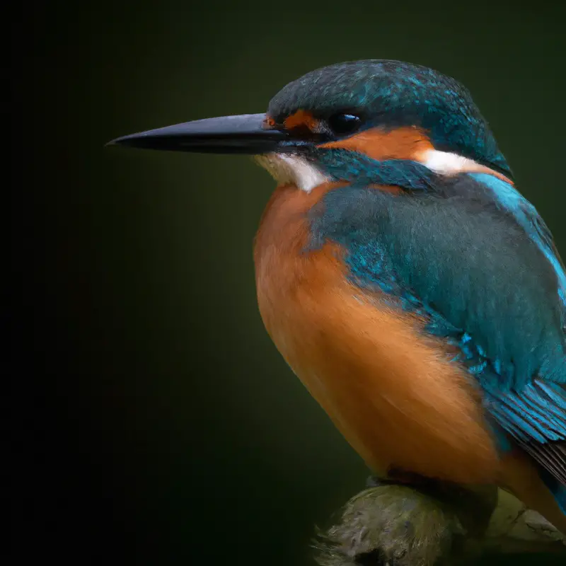 Eisvogel im Winter.