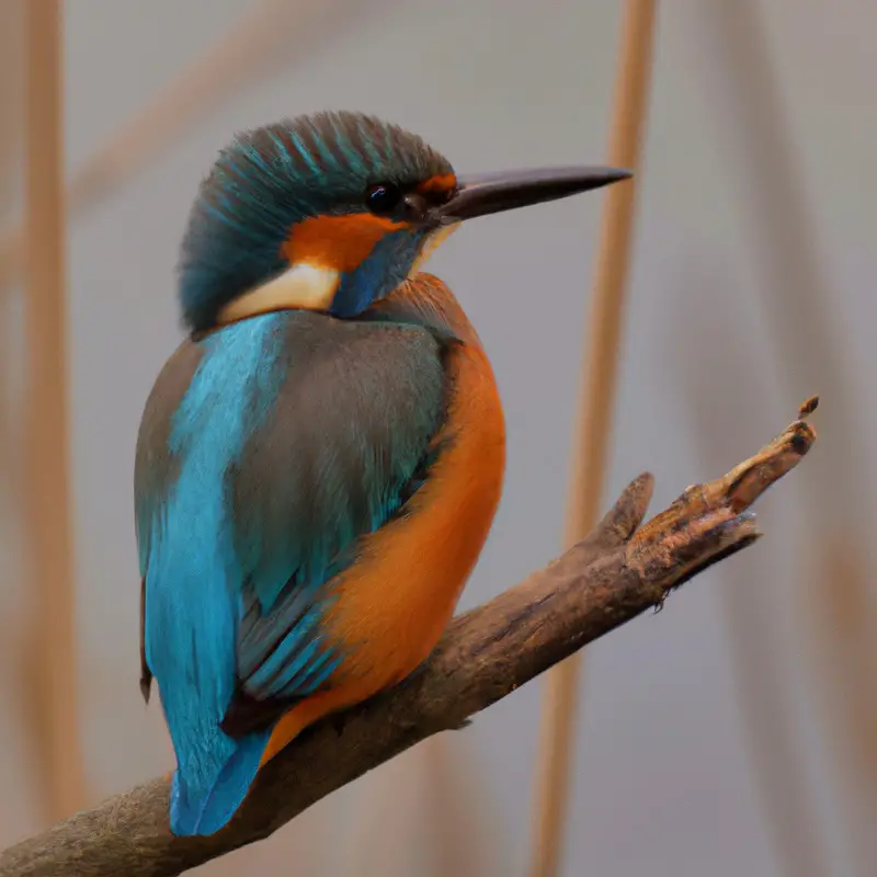 Eisvogel in Blau