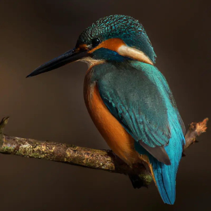 Eisvogel in Flug.