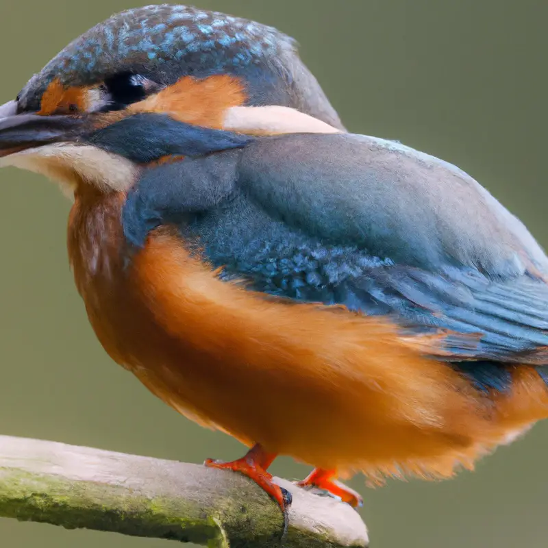 Eisvogel in Flug.