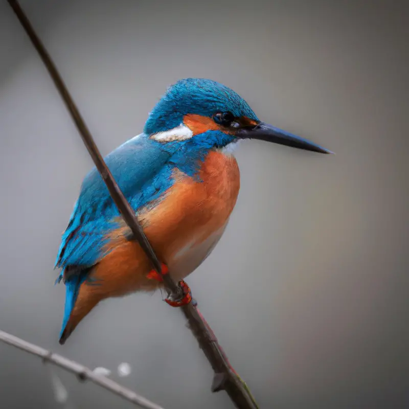 Eisvogel jagend