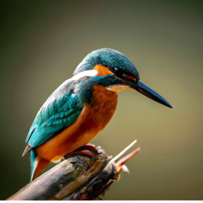 Eisvogel kommuniziert.