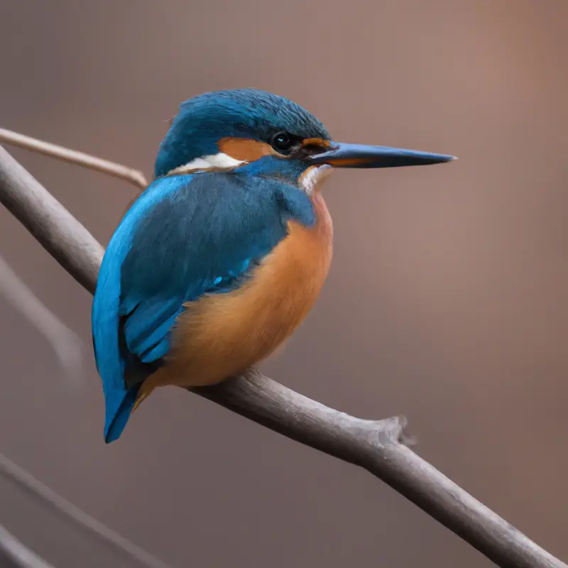 Eisvogel mit Fisch.