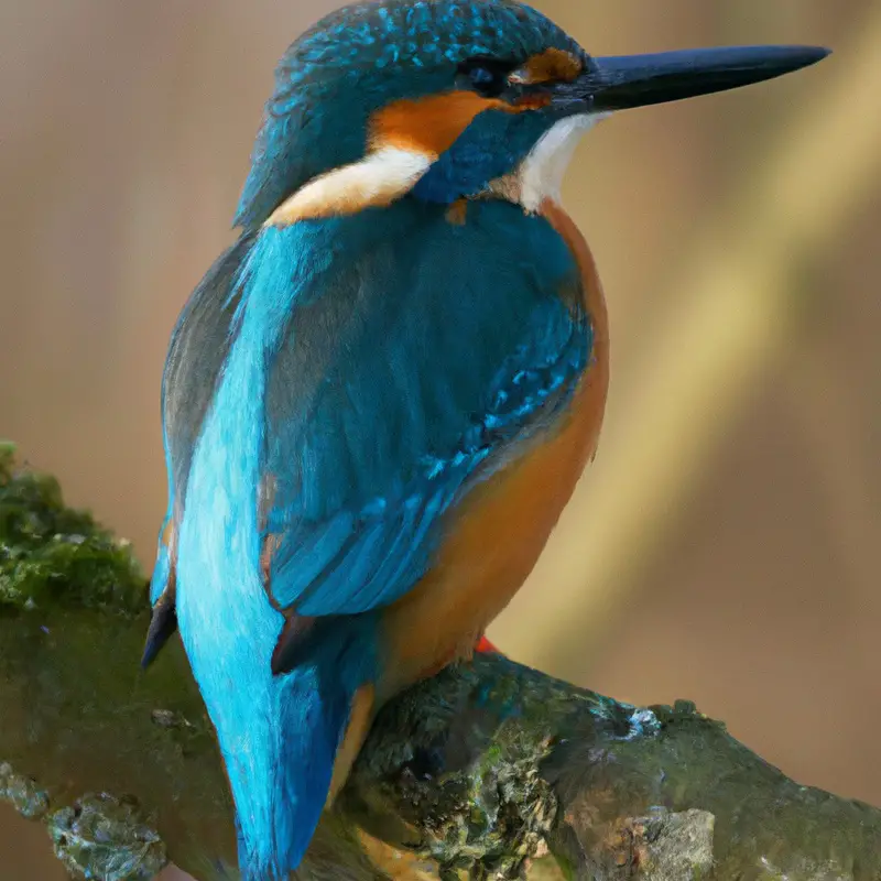 Eisvogel taucht