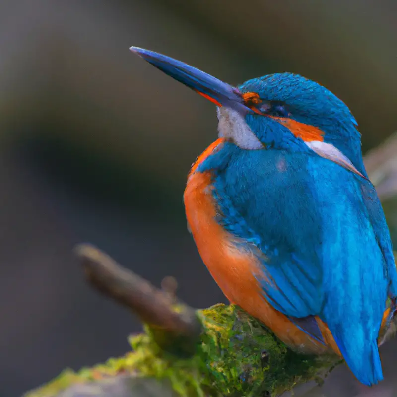 Eisvogel über Fischschwarm.