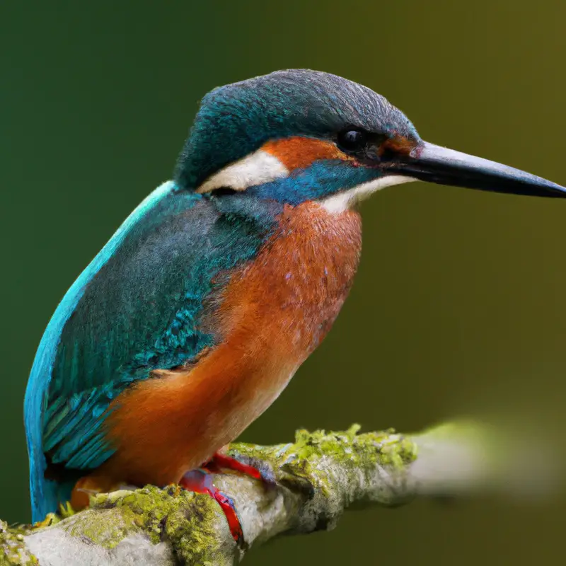 Eisvogel über Wasser