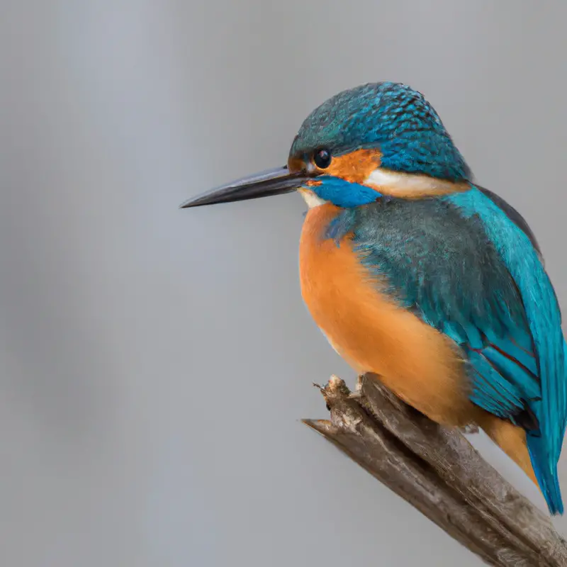 Eisvogel über Wasser