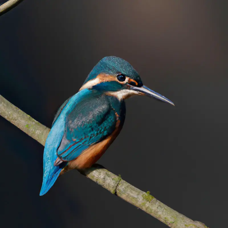 Gelber Eisvogel über Wasser.