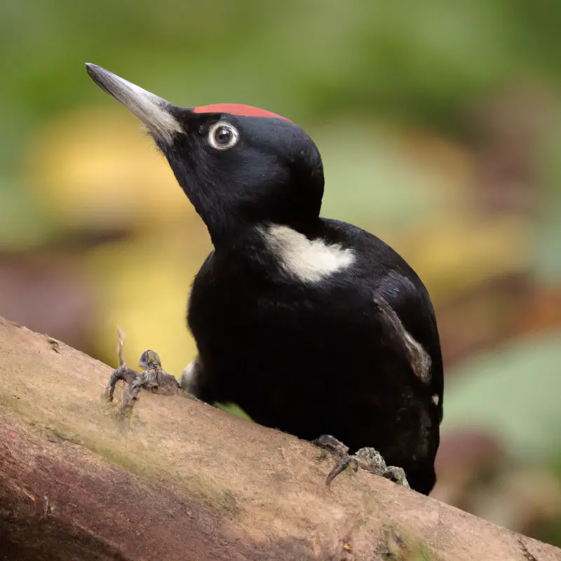 Schwarzspecht Beutejagd