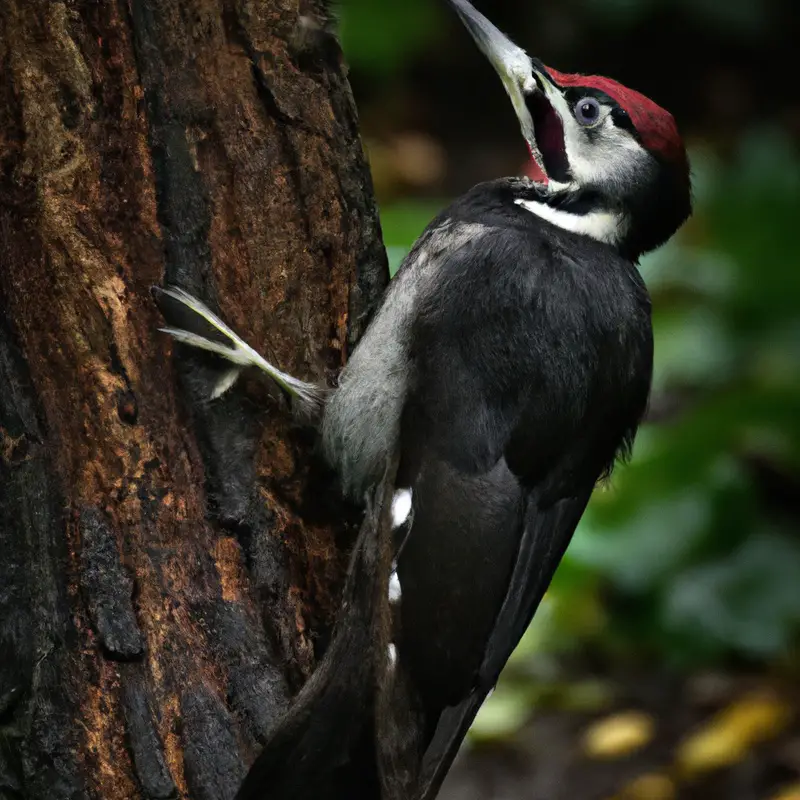 Schwarzspecht im Wald