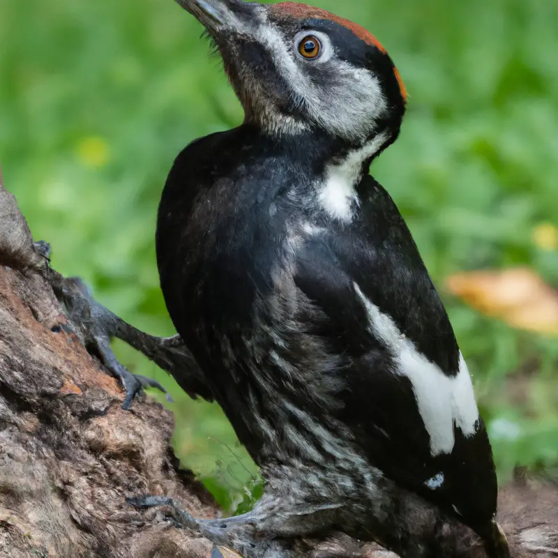 Schwarzspecht im Wald.