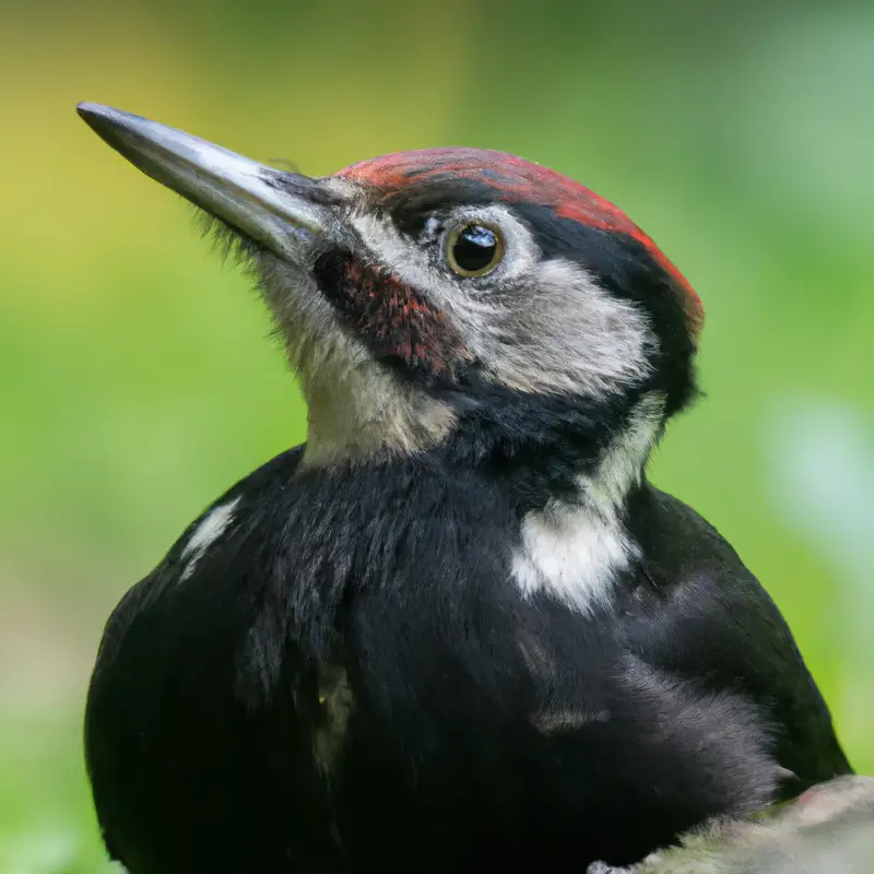 Schwarzspecht im Wald.