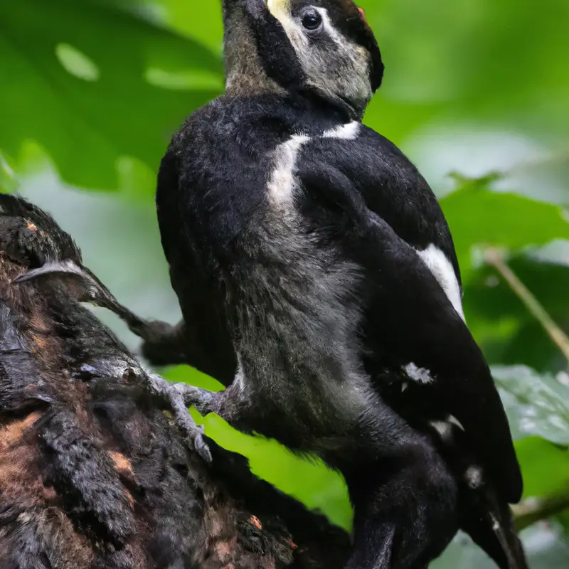 Schwarzspecht im Wald