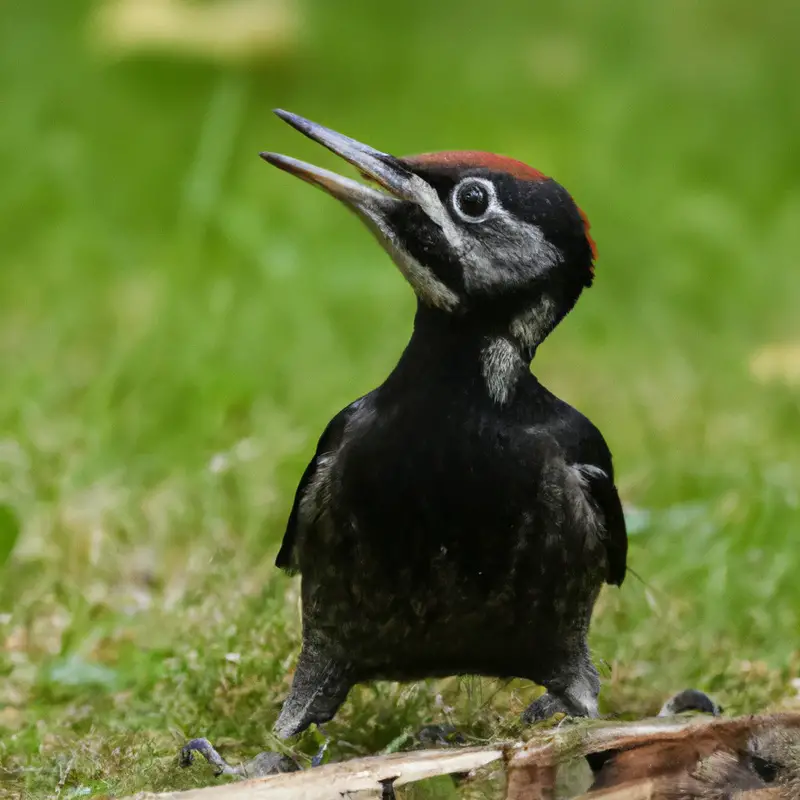 Schwarzspecht in Wald