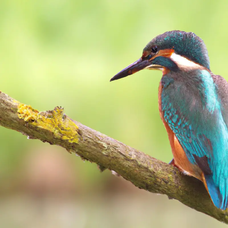 Stolzer Eisvogel.