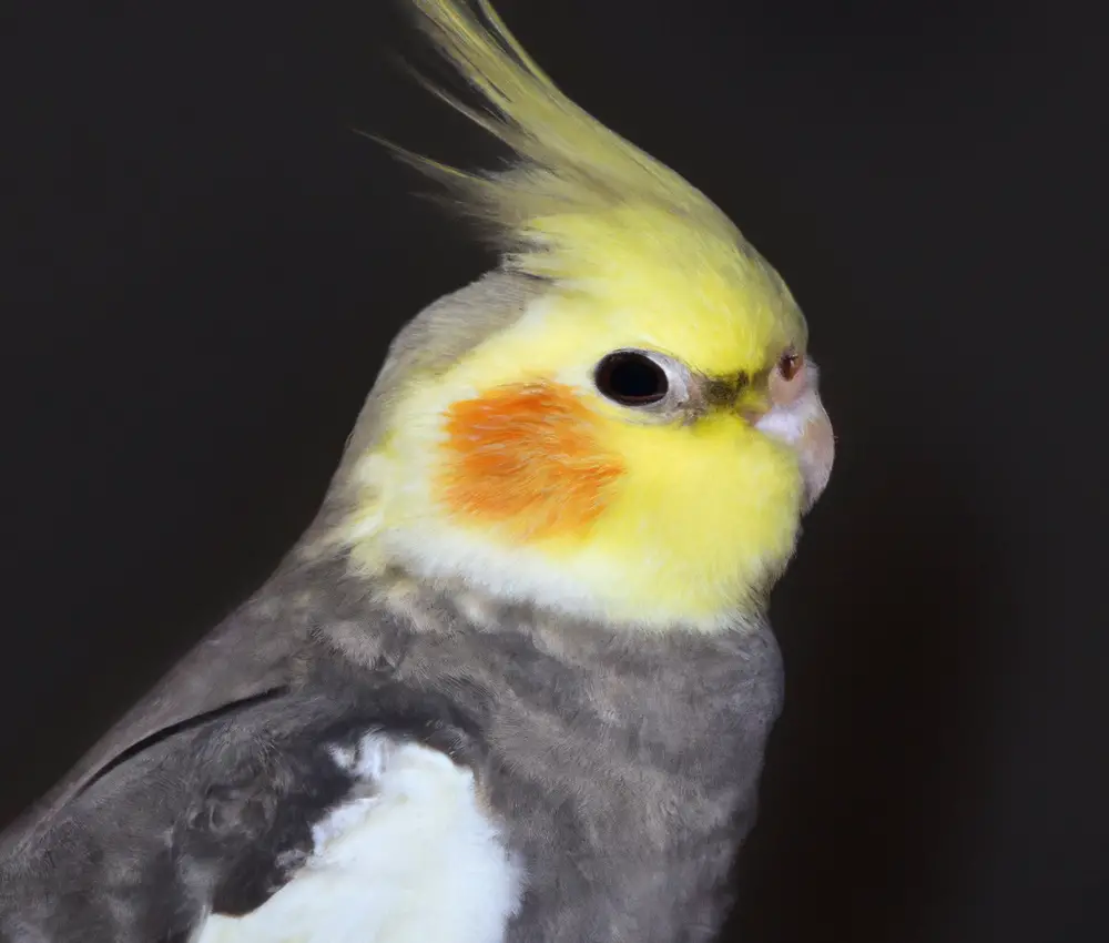 Albino Nymphensittich.